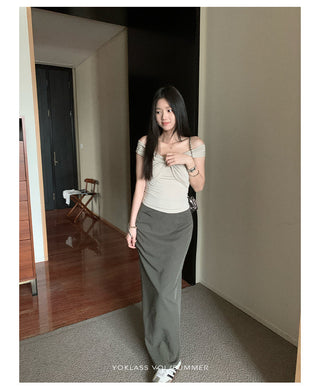 mid-waist straight dress