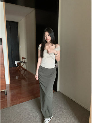 mid-waist straight dress