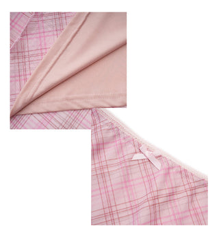 pink tartan skirt