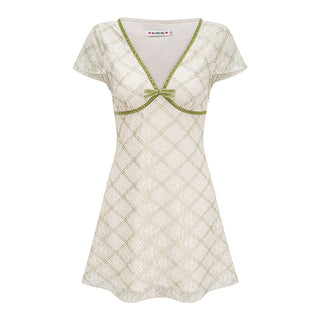 plaid lace dress 01