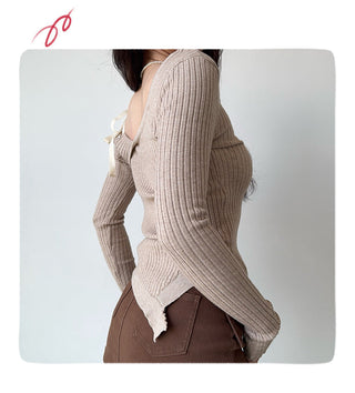 strap off-shoulder sweater
