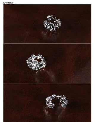 rose thorn clip earrings