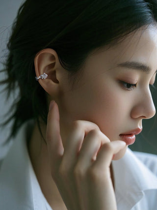 rose thorn clip earrings