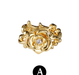 rose thorn clip earrings