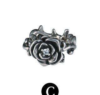rose thorn clip earrings