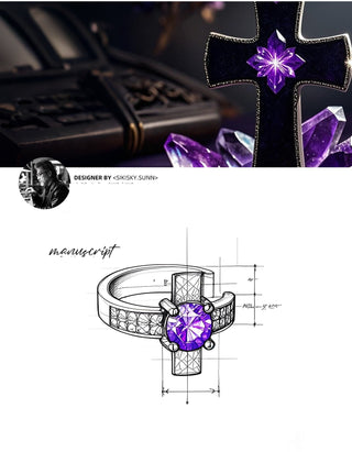 cross non-piercing earrings