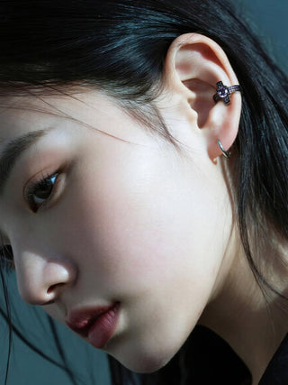cross non-piercing earrings