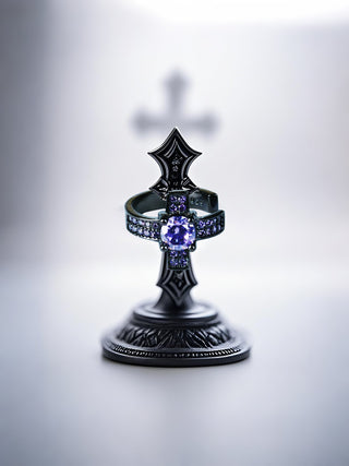 cross non-piercing earrings