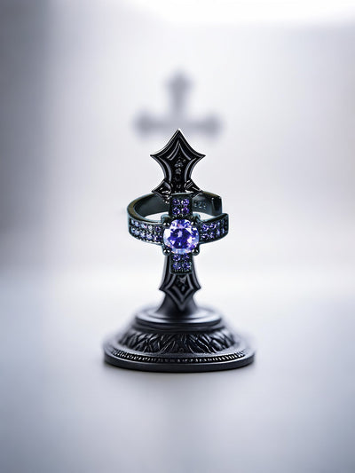 cross non-piercing earrings
