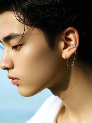 tassel ear line earrings