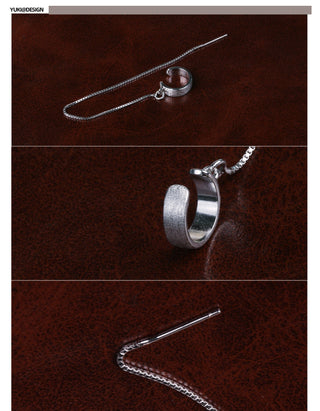 tassel ear line earrings