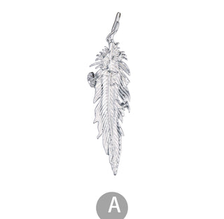 feather rose brooch