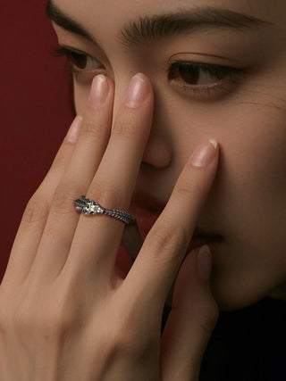 snake bone ring