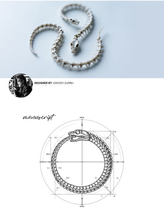 snake bone ring