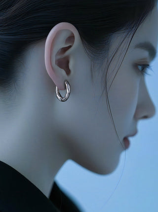 texture ear ring