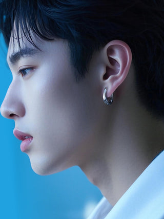 texture ear ring