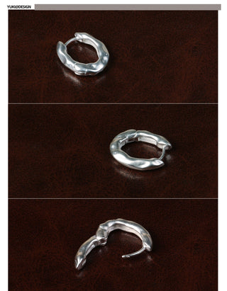 texture ear ring
