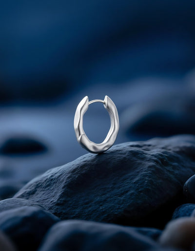 texture ear ring