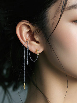 star tassel earrings