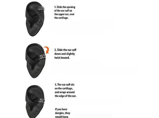 feather clip earrings