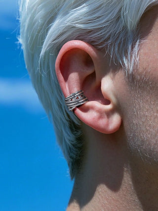 feather clip earrings