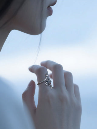 butterfly snake ring