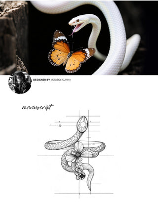 butterfly snake ring
