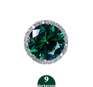 emerald stud earrings