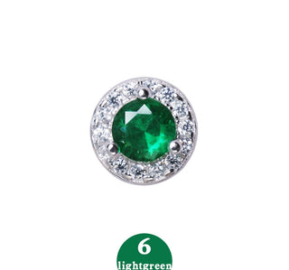 emerald stud earrings