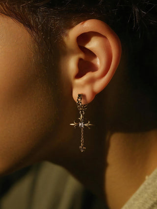 cross hipster earrings