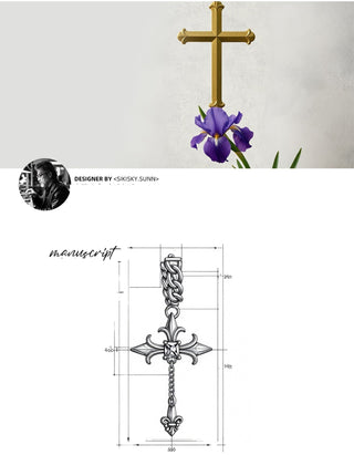 cross hipster earrings