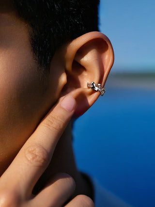 butterfly clip earrings