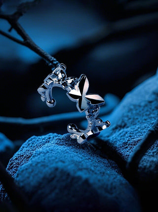butterfly clip earrings