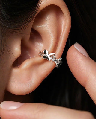 butterfly clip earrings
