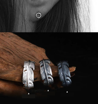 feather ear rings