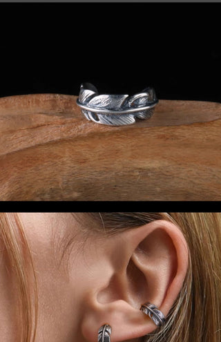 feather ear rings