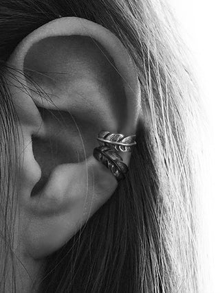 feather ear rings