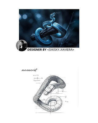 snake ornament earrings