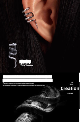 snake ornament earrings
