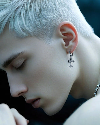 gothic cross earrings