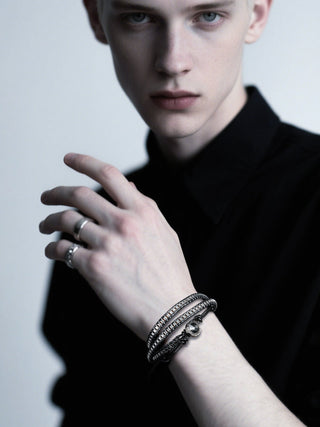 punk leather bracelet