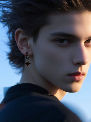 gothic gemstone earrings