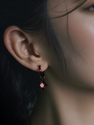 gothic gemstone earrings