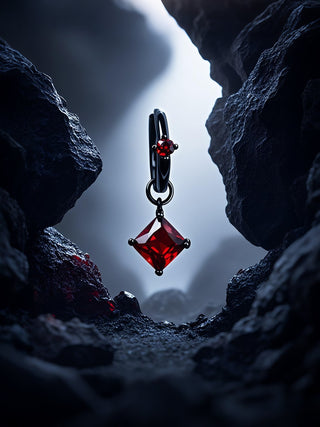 gothic gemstone earrings