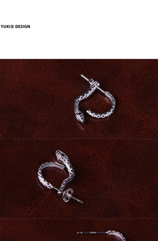 double-sided snake earrings