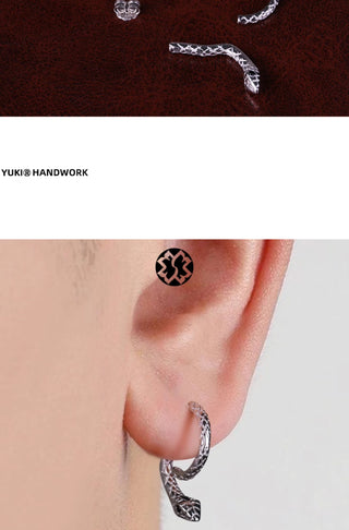 double-sided snake earrings