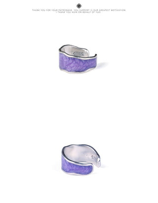 colored glaze earrings