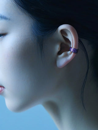 colored glaze earrings