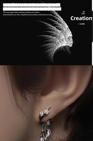 angel wings earrings