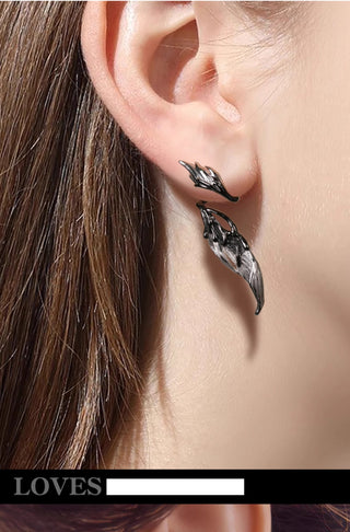 angel wings earrings